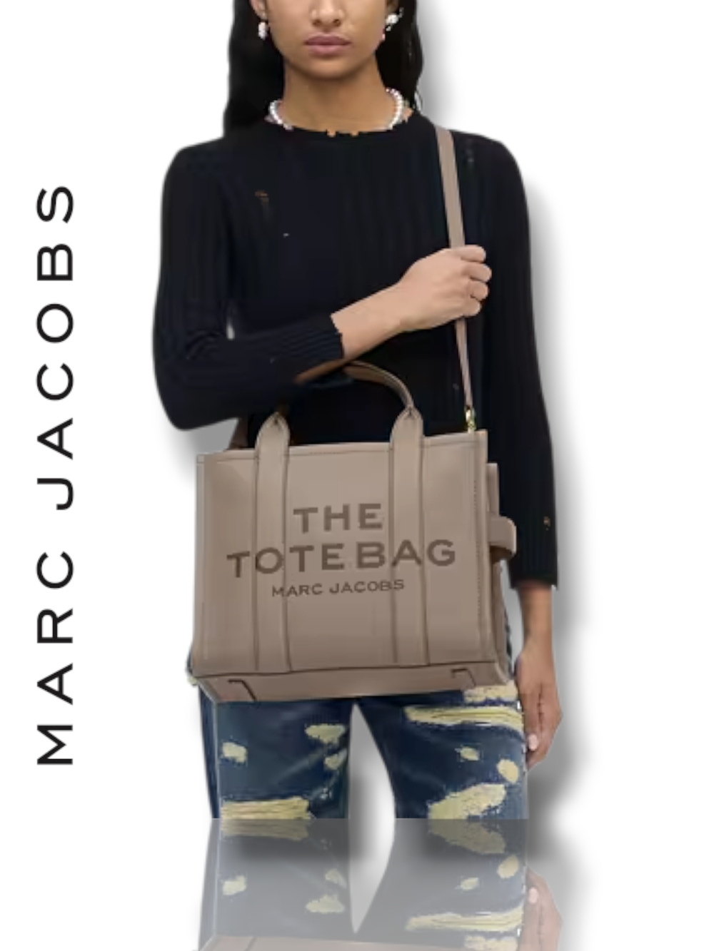 Marc Jacobs The Tote Bag in Taupe - Picture 8 of 17